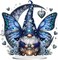 DIY Tabletop Diamond Art Painting Kit,Desktop Ornament Special Shaped Rhinestone Desk Placement Ornament,Home Stand Up Gem Painting Craft Kit Gift Double Sided (Gnome)